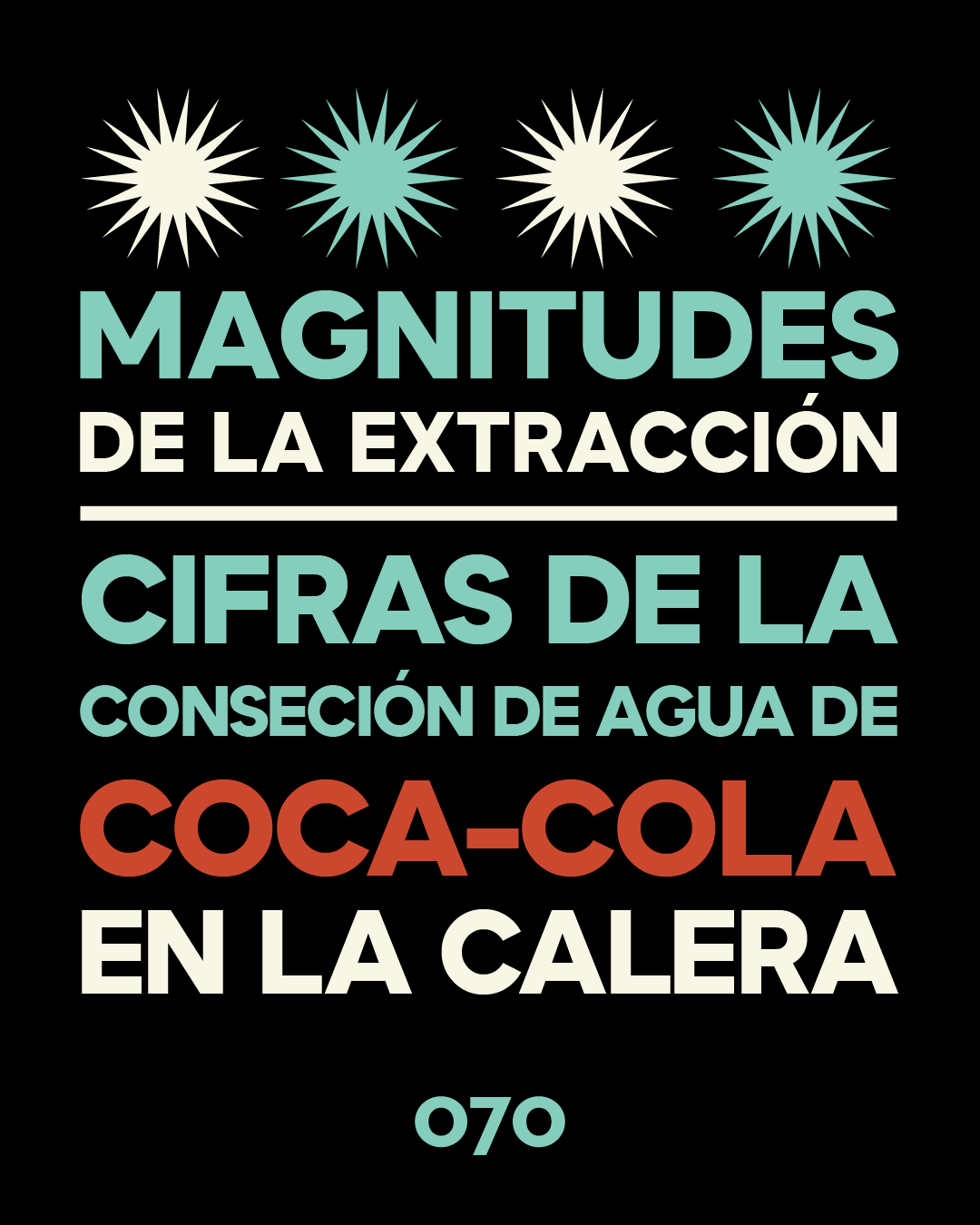 Magnitudes de la extracción: cifras de la concesión de agua de Coca ...